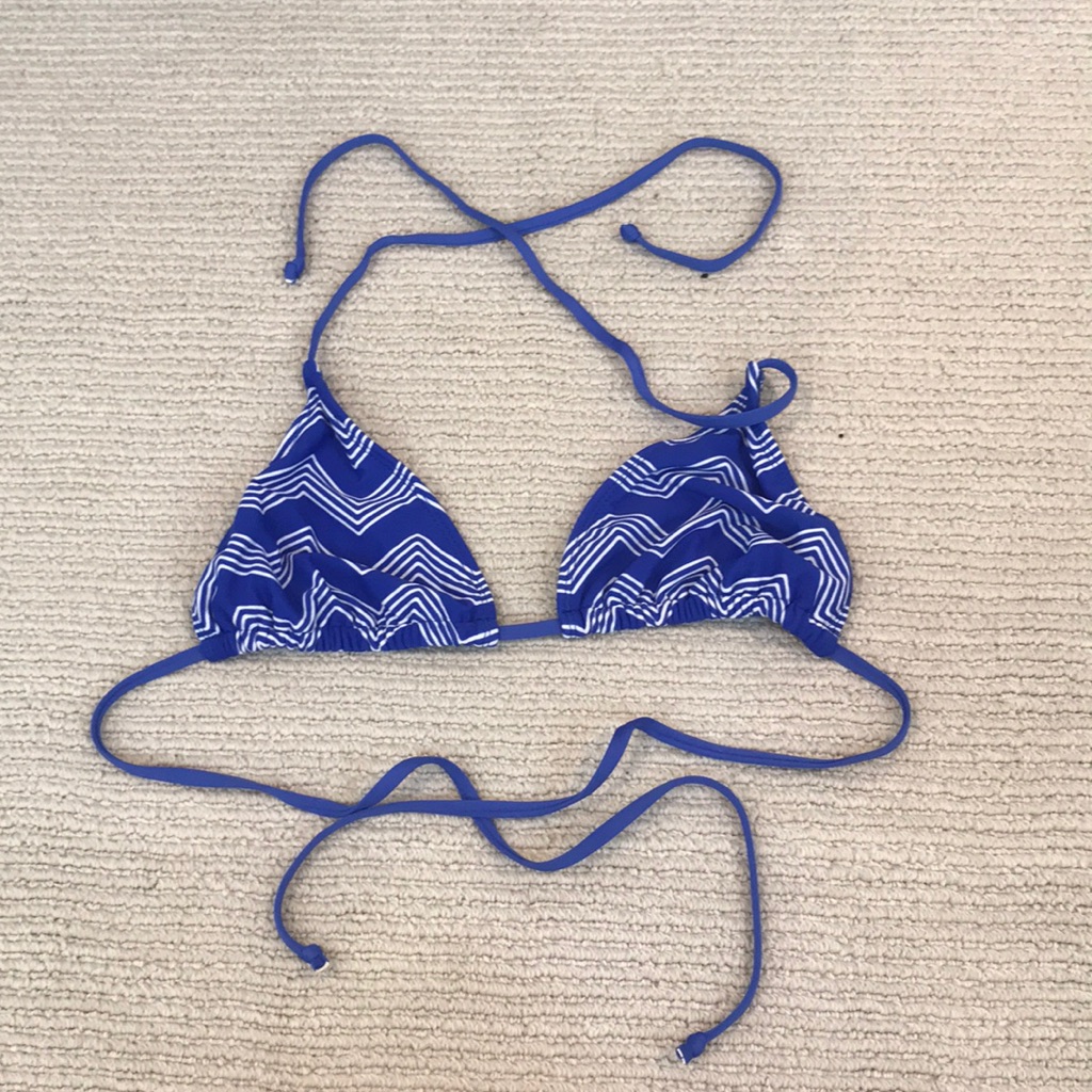 Blue String Bikini Top